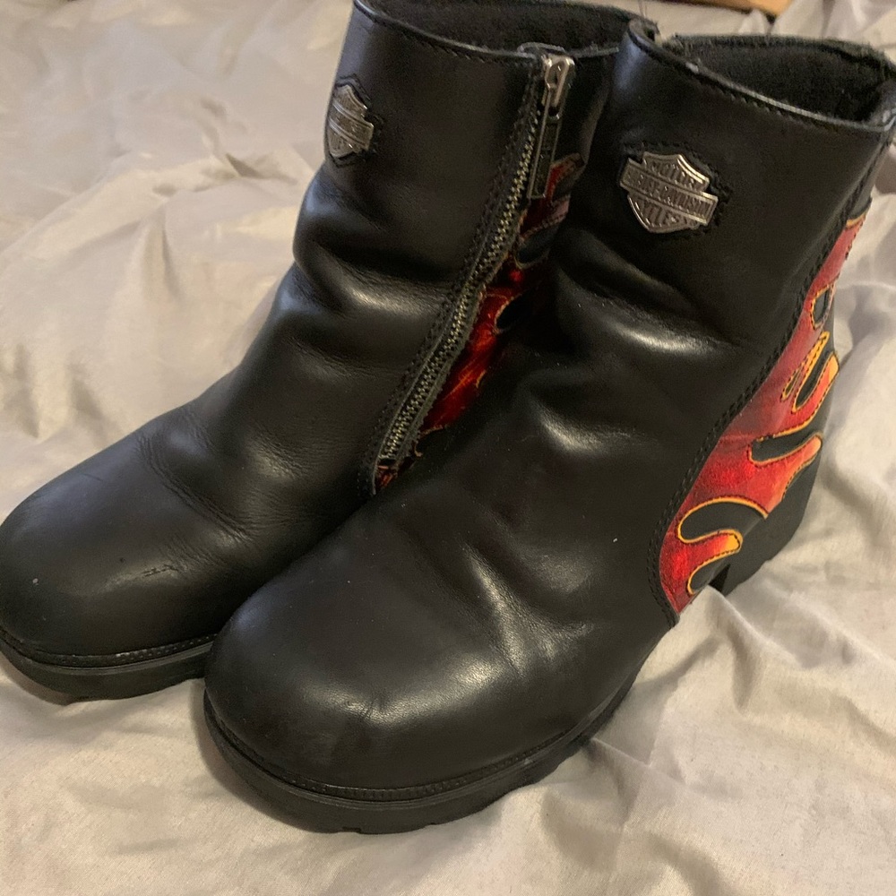 Vintage Harley Davidson Biker women boots